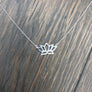 Lotus layering necklace
