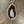 Brown and ivory agate slice necklace with shell horn - silver