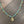 Gemstone beaded necklace - gold