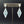 Larimar kite drop earrings - sterling silver