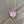 Dazzling large cz heart necklace - silver, gold