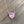 Dazzling large cz heart necklace - silver, gold