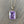 Gemstone rectangle pendant necklace - sterling silver