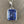 Gemstone rectangle pendant necklace - sterling silver