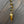Tiger's eye lariat necklace - gold