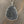 Large charcoal druzy drop necklace - antique silver