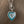 Seafoam agate slice with blue topaz toggle necklace - sterling silver