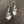 Wild Horse jasper "cowhide" stone earrings - sterling silver