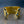 Gemstone trimmed cuff bracelet - brass
