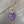 Wrap and toggle amethyst rose necklace - gold