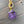 Wrap and toggle amethyst rose necklace - gold