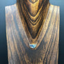 Abalone half moon pendant - gold - Renee Piatt Collection