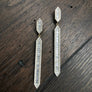 Art Deco baguette row bar earrings - Renee Piatt Collection