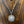 Bezel cz necklace with sunburst - sterling silver - Renee Piatt Collection