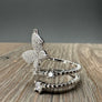 Butterfly spiral cz ring - sterling silver - Renee Piatt Collection