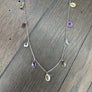 Dangling geometric multi cz necklace - sterling silver, gold vermeil - Renee Piatt Collection