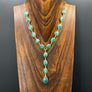 Emerald Y necklace - gold - Renee Piatt Collection