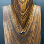 Faceted "marble" pendant necklace - gold - Renee Piatt Collection