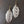 Faux snakeskin leather leaf earrings - brushed gold - Renee Piatt Collection