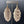 Faux snakeskin leather leaf earrings - brushed gold - Renee Piatt Collection