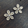 Forget - Me - Not stud earrings - sterling, gold, rose gold - Renee Piatt Collection