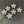 Forget - Me - Not stud earrings - sterling, gold, rose gold - Renee Piatt Collection