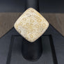 Fossilized coral ring - sterling silver - Renee Piatt Collection
