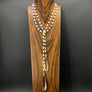 Freshwater pearl wrap lariat - gunmetal - Renee Piatt Collection
