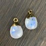 Gemstone drop thread earrings - gold - Renee Piatt Collection