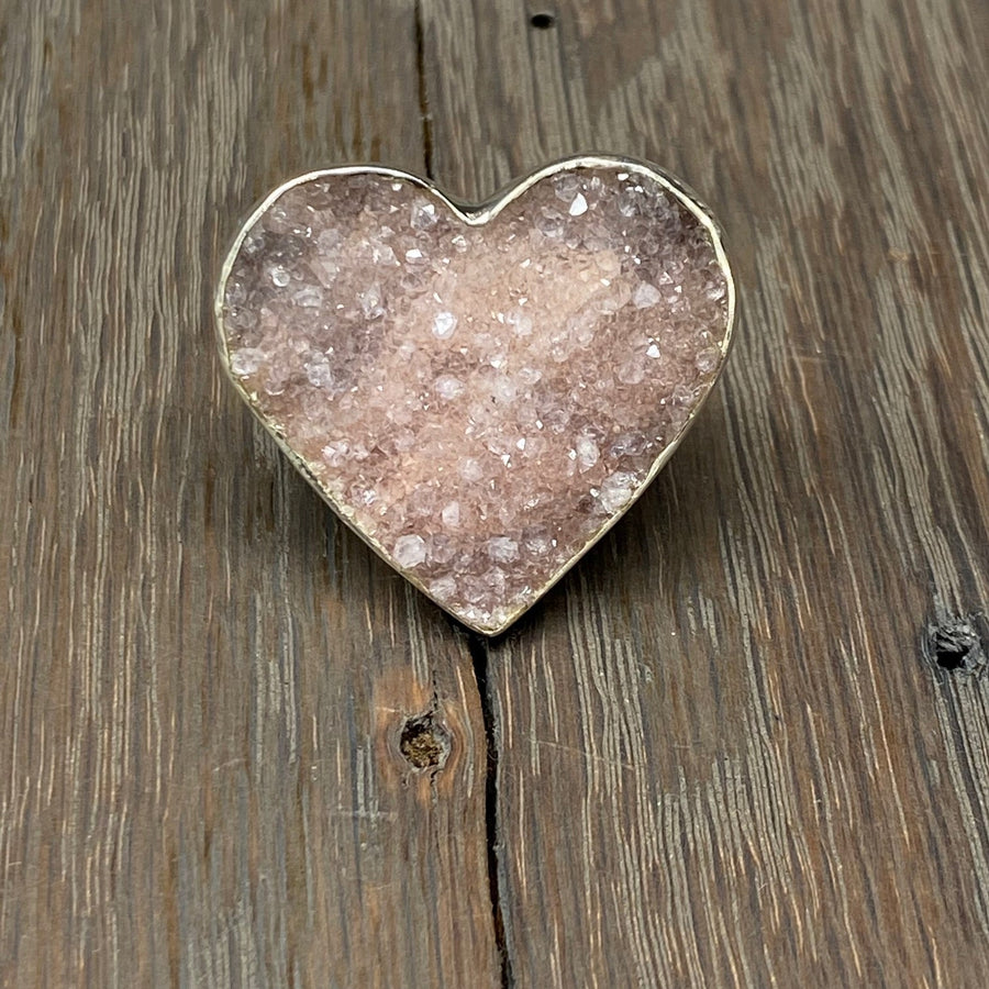 Gemstone heart rings - sterling silver - Renee Piatt Collection