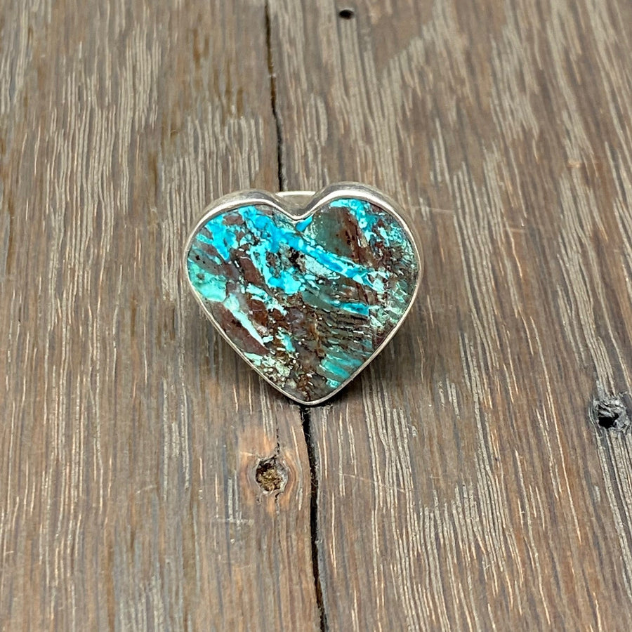 Gemstone heart rings - sterling silver - Renee Piatt Collection