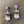 Gemstone post and amethyst slice drop earrings - silver - Renee Piatt Collection