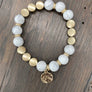 Gemstone single bracelet - gold - Renee Piatt Collection