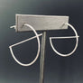 Geometric hoop earrings - sterling silver - Renee Piatt Collection