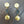 Hammered coin and druzy drop earrings - gold - Renee Piatt Collection