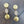 Hammered coin and druzy drop earrings - gold - Renee Piatt Collection