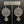 Hematite disc mixed metallic druzy earrings - gold & silver - Renee Piatt Collection