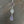 Triple druzy teardrop drop necklace in purples, sage - silver
