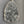 Large free form druzy pendant - antique silver