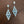 Larimar kite drop earrings - sterling silver