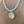 Larimar beaded necklace with amethyst/Jasper stalactite slice - silver