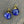 Gemstone drop thread earrings - gold