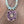 Larimar and amethyst/Jasper stalactite - silver