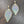 Abalone shell leaf earring - brushed gold