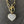 Reversible pavé puffed heart“Wrap and Toggle” necklace - silver, gold