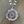 Amethyst stalactite flower necklace with inset amethyst - silver tone