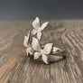 Kaleidoscope of butterflies ring - silver - Renee Piatt Collection