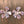 Large acetate flower stud earrings with beading - Renee Piatt Collection