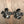 Large acetate flower stud earrings with beading - Renee Piatt Collection