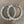 Large faux pearl trimmed hoops - silver, gold - Renee Piatt Collection